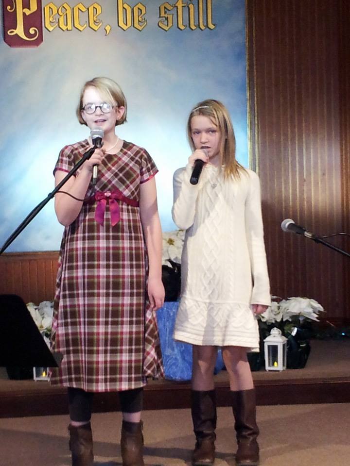 2013-12-15 JnC singing White Christmas.jpg